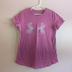 *5/$25* Girl's Under Armour Purple Logo Graphic Tee - Size Medium